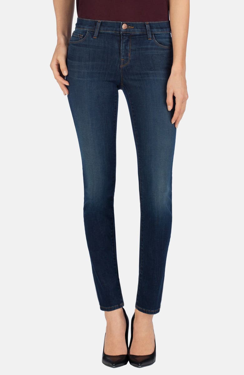 J Brand Mid Rise Skinny Jeans Storm Nordstrom