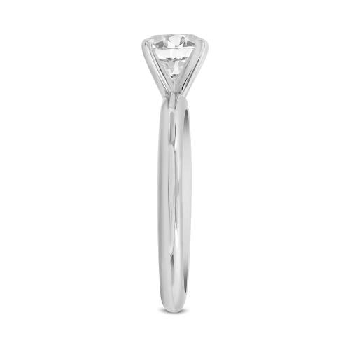 Asany Love Grown Collection 14k White Gold Round Cut Lab Grown Diamond Solitaire Engagement Ring In 14k White Gold