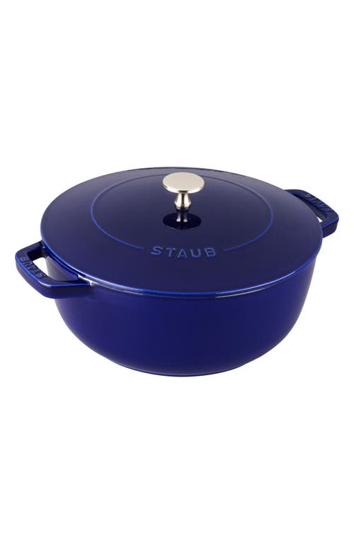 Staub 3.75-Quart Enameled Cast Iron French Oven in Dark Blue at Nordstrom