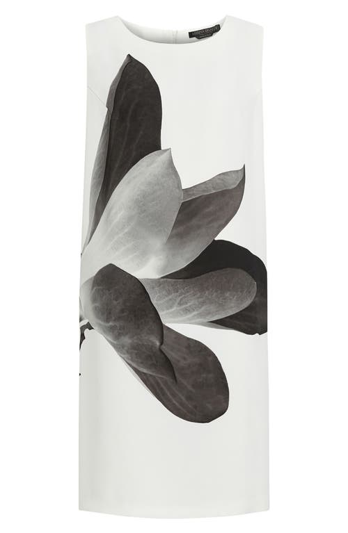 Marina Rinaldi Oggetti Print Shift Dress In White Print