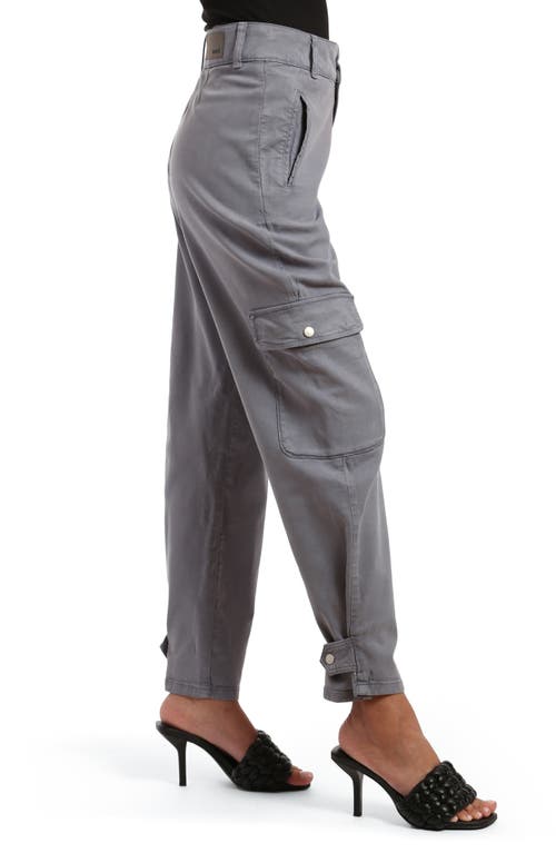 Mavi Jeans Elise Flint Twill Cargo Pants In Flint Stone Luxe Twill