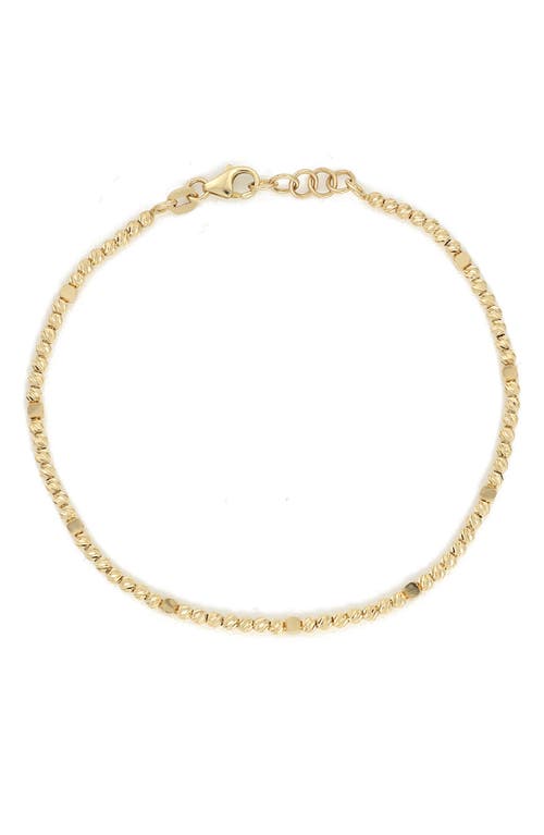 Shop Bony Levy 14k Gold Beaded Bracelet In 14k Yellow Gold