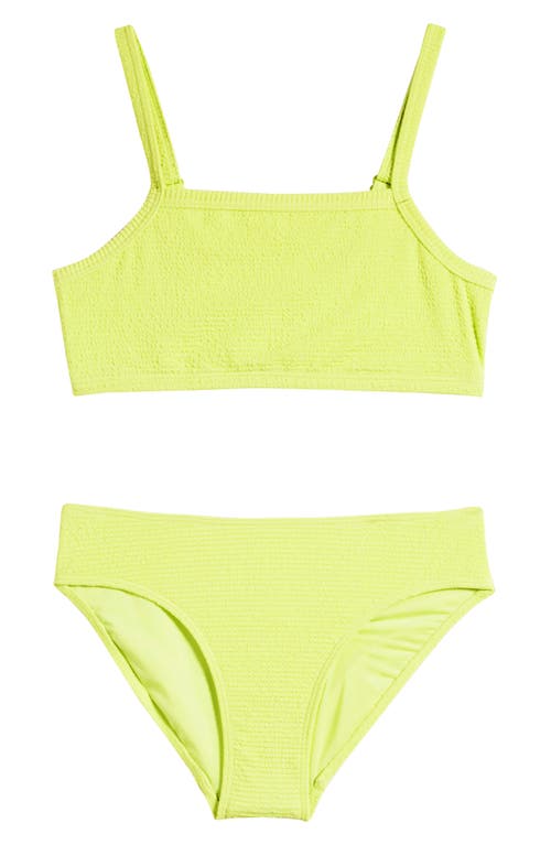 zella Kids' Paradise Two-Piece Swimsuit Green Obi at Nordstrom,