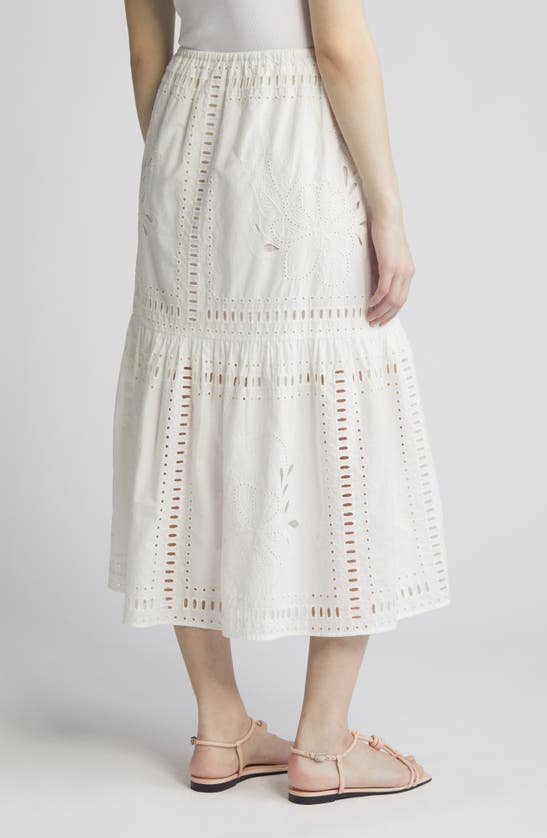Shop Rails Prina Cotton Eyelet Skirt In White