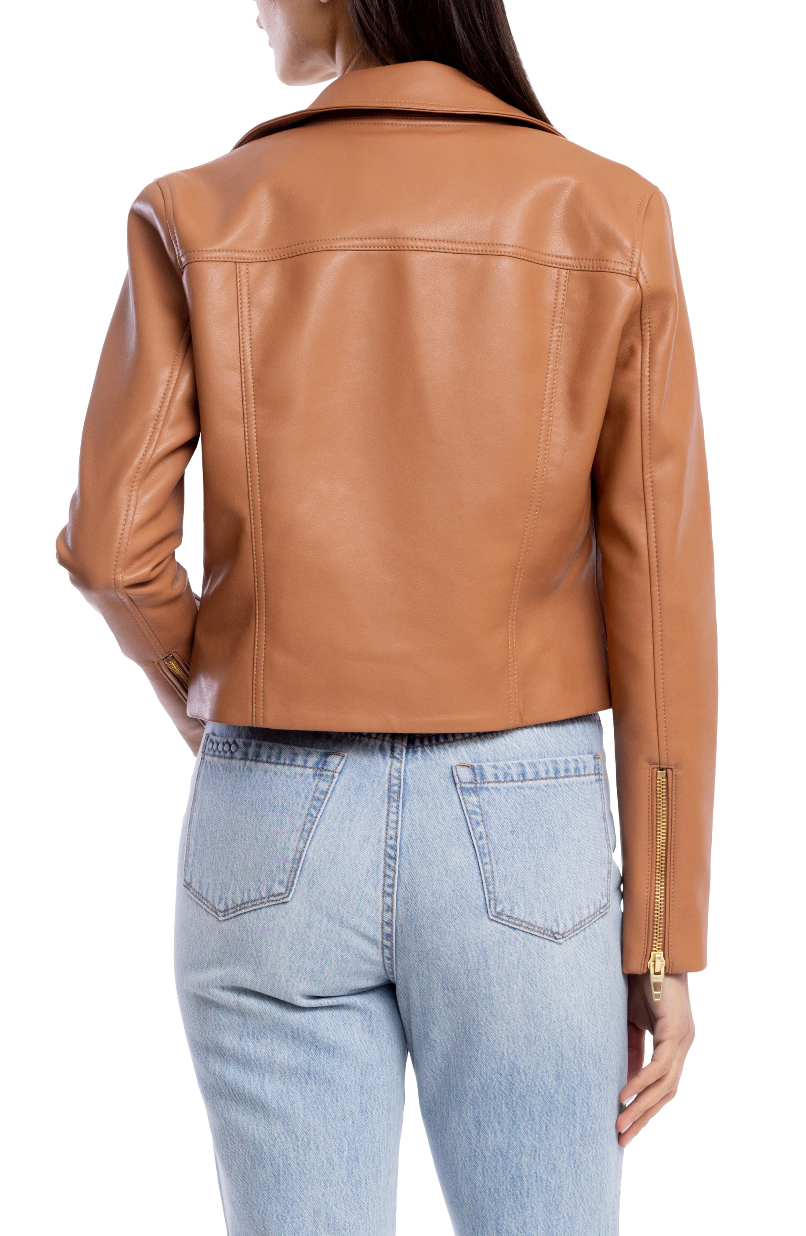 nordstrom petite leather jacket