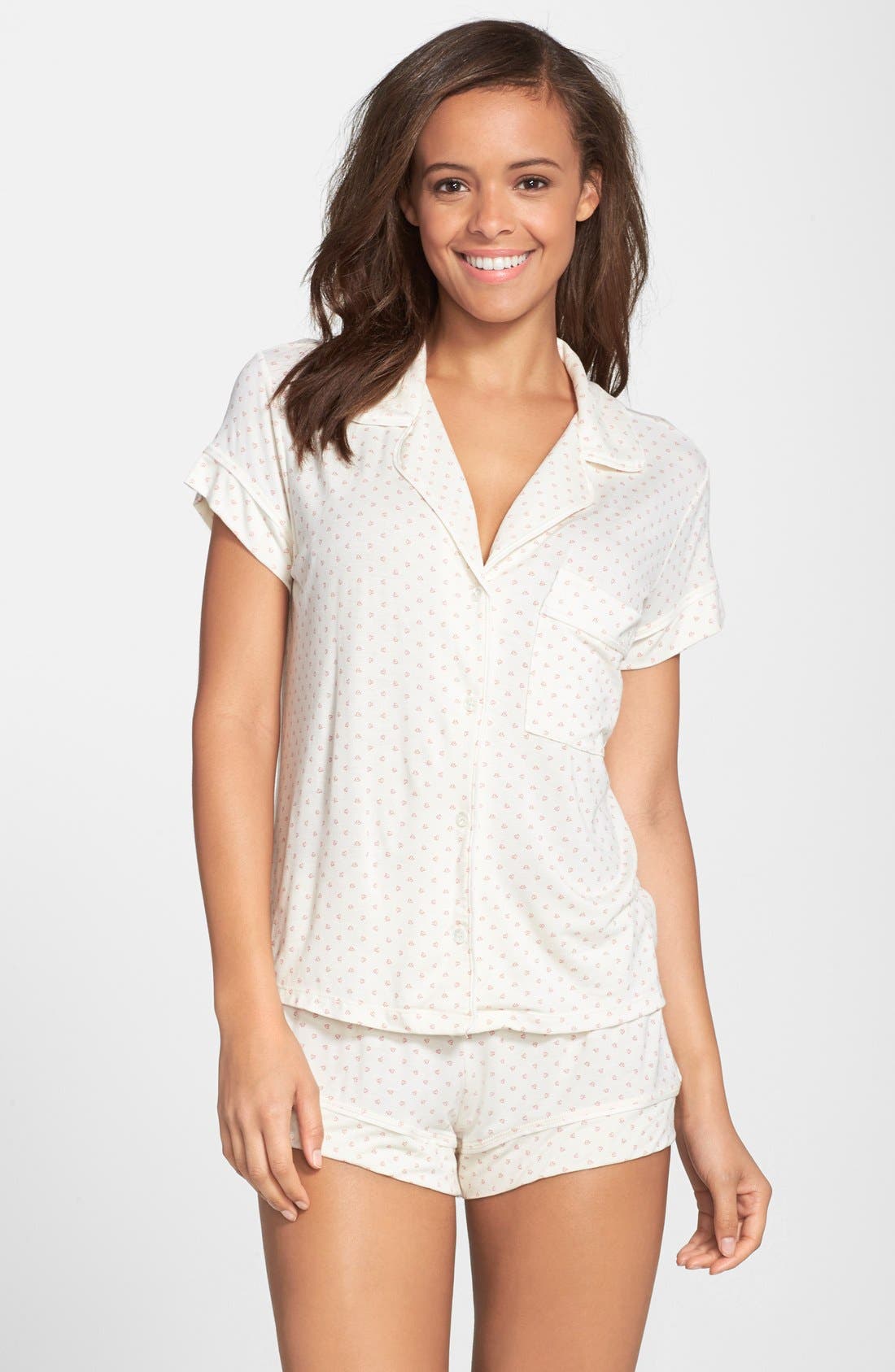 Eberjey 'Open Hearted' Jersey Shorts Pajamas Nordstrom