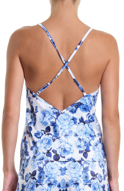 Shop Hanky Panky Satin Camisole In Deja Blue