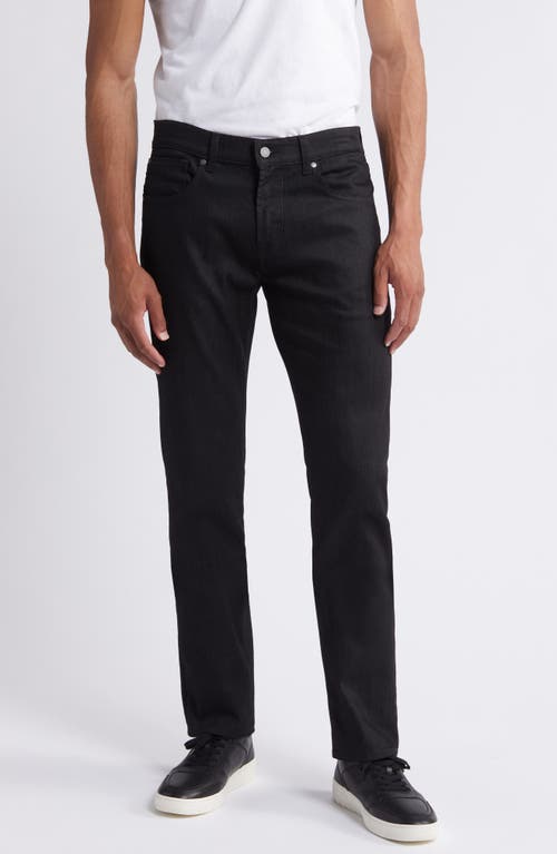 7 For All Mankind Airweft® The Straight Leg Jeans In Black