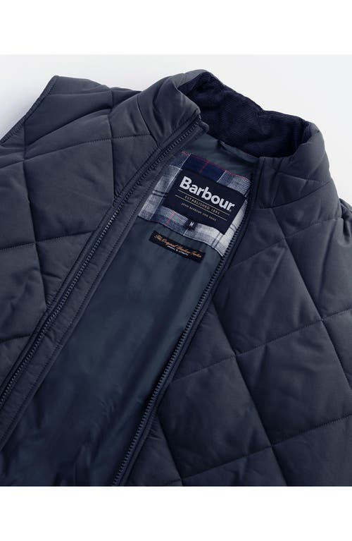 Shop Barbour City Chelsea Quilted Vest In Navy Blue