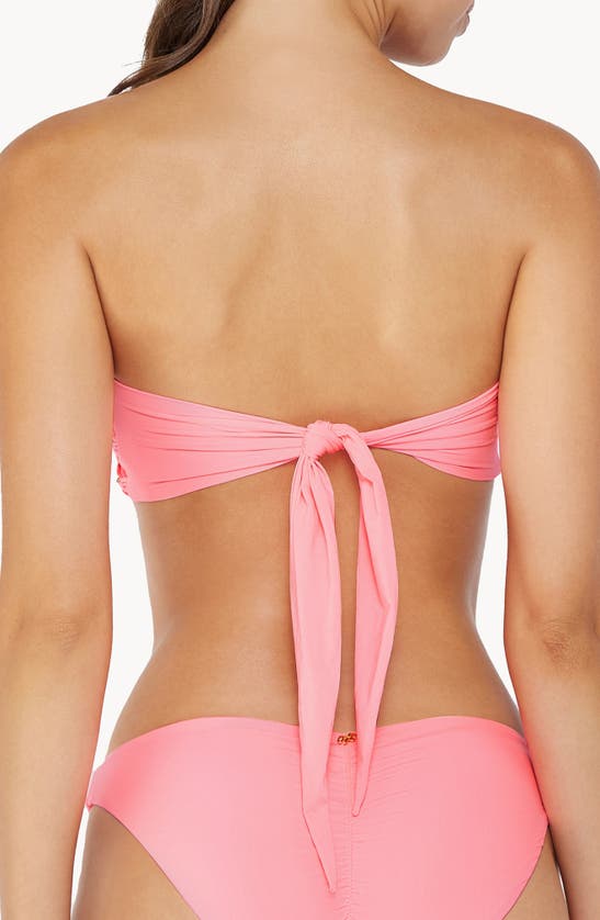 Shop Pq Swim Brynn Beaded Bandeau Bikini Top In Gelato
