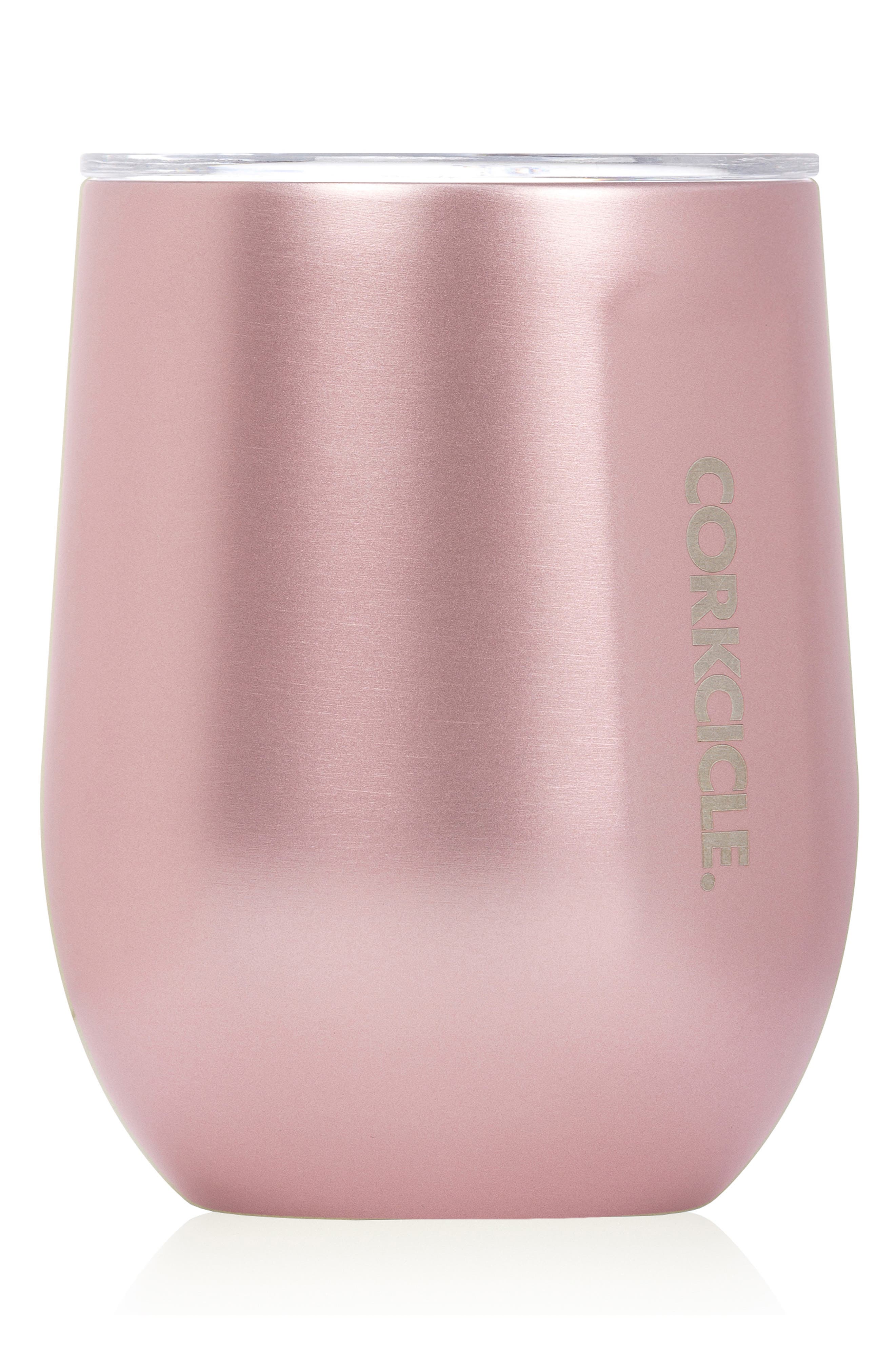 Corkcicle Rose Insulated Stainless Steel Stemless Wine Glass Nordstrom
