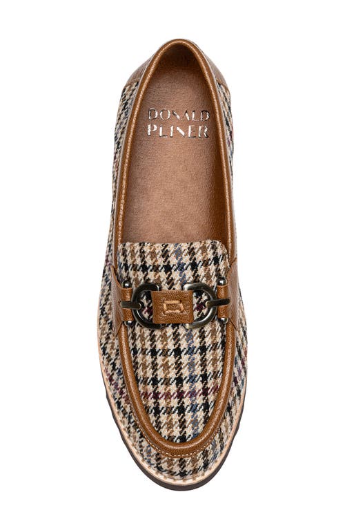 Donald Pliner Houndstooh Bit Loafer In Saddle