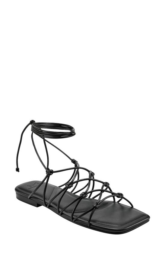 Marc Fisher Ltd Monnie Ankle Wrap Sandal In Black 001