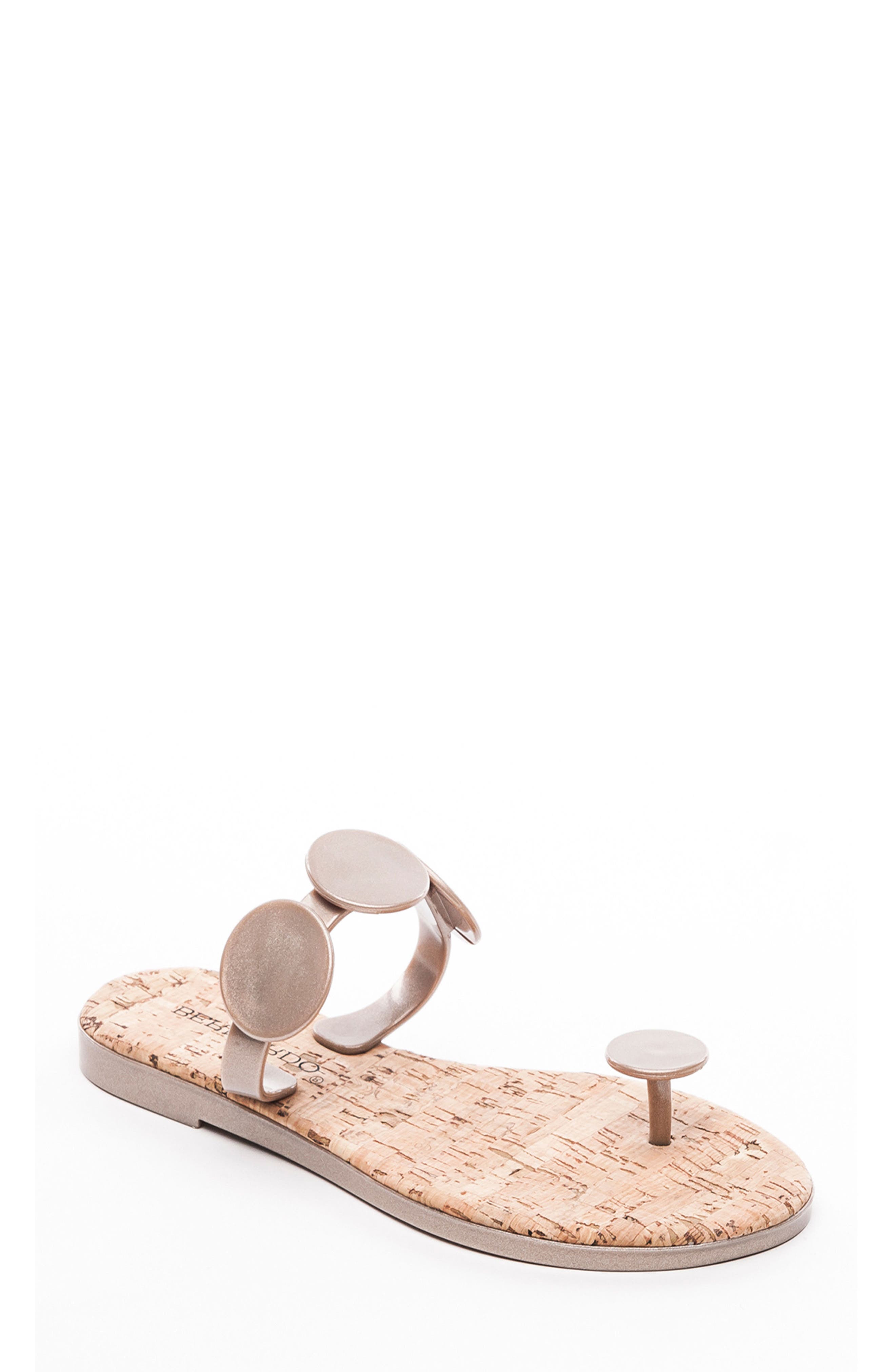 Bernardo New Moon Flip Flop, Metallic