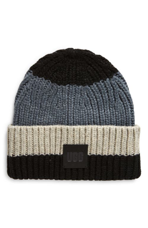 UGG(r) Chunky Rib Beanie in Black Multi