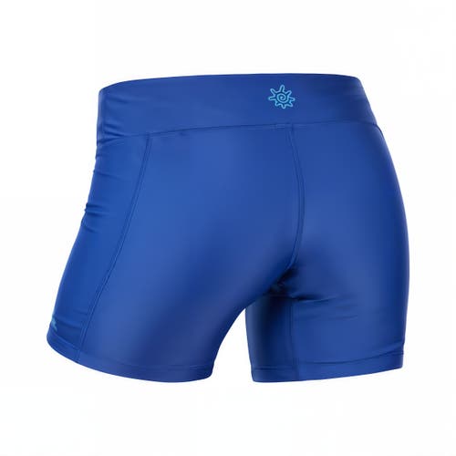 Shop Uv Skinz Active Swim Shorts In Navy Blue