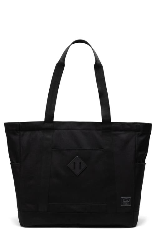 Shop Herschel Supply Co . Heritage Recycled Twill Tote In Black Tonal