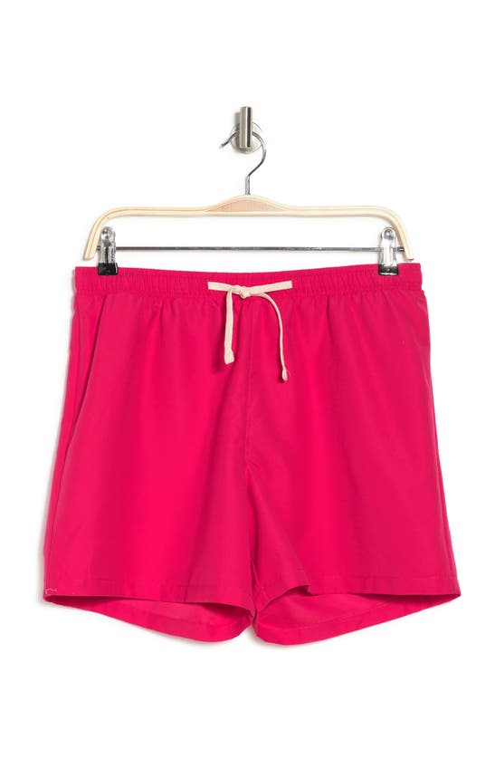 Abound Recycled 5" Volley Swim Shorts In Pink Virtue