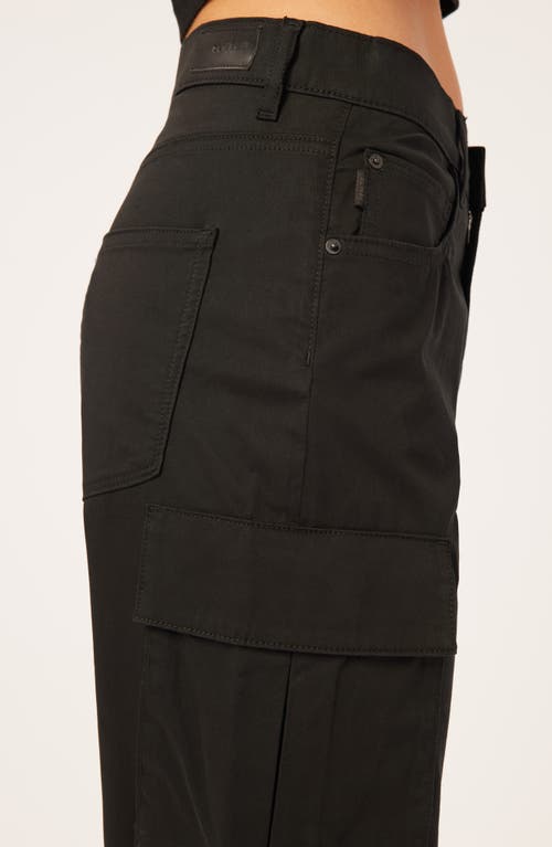 Dl1961 Gwen Cargo Joggers In Black Twill