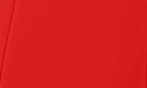 London Times Button Tab Fit & Flare Dress In True Red