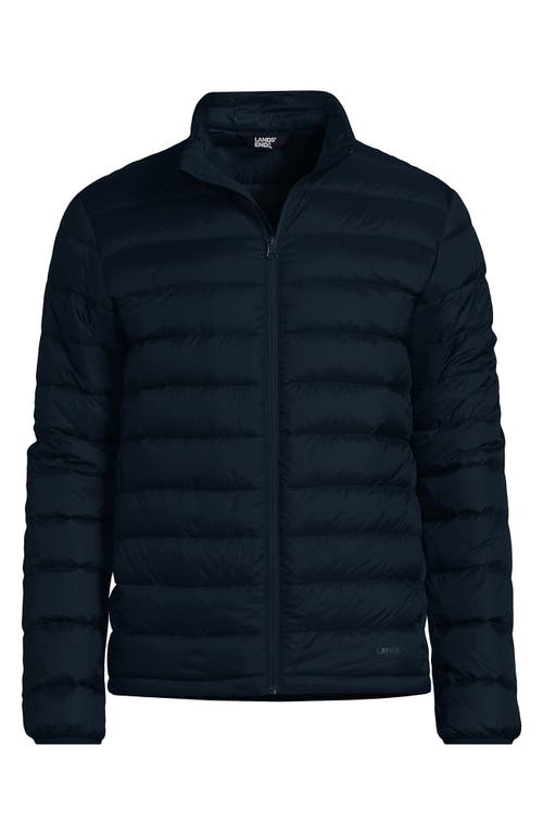 Shop Lands' End Wanderweight Ultralight Packable Down Jacket In Radiant Navy