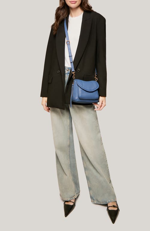 Aimee Kestenberg Mini All For Love Convertible Leather Crossbody Bag In Elemental Blue