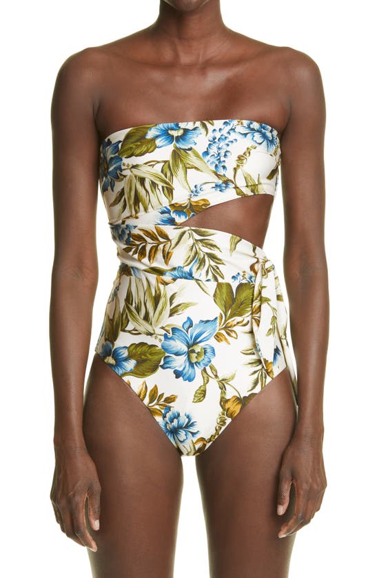 ZIMMERMANN ALIANE FLORAL PRINT ONE-PIECE SWIMSUIT,1758WALI