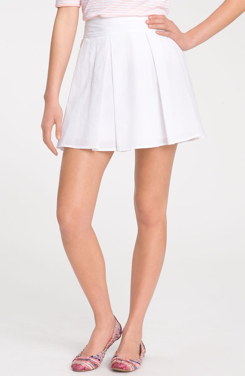 Frenchi® Box Pleat Full Skirt (Juniors) | Nordstrom