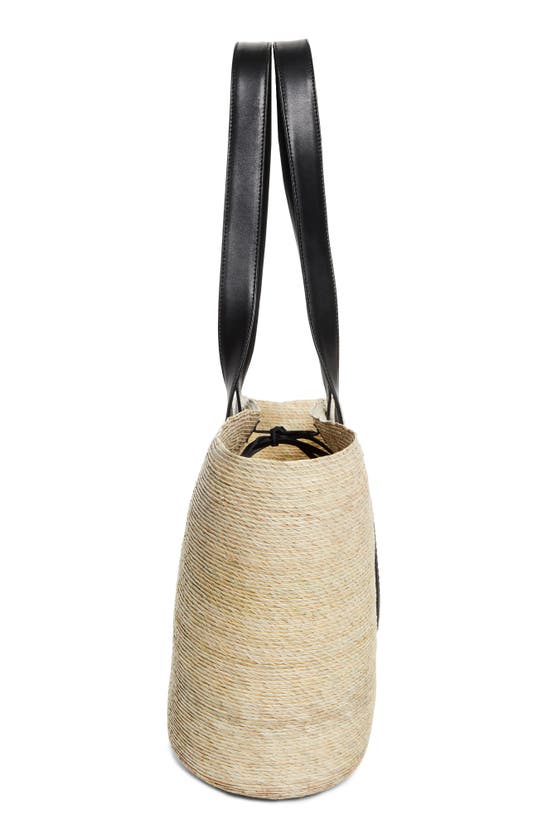 Altuzarra Large Watermill Straw Tote In Natural/ Black