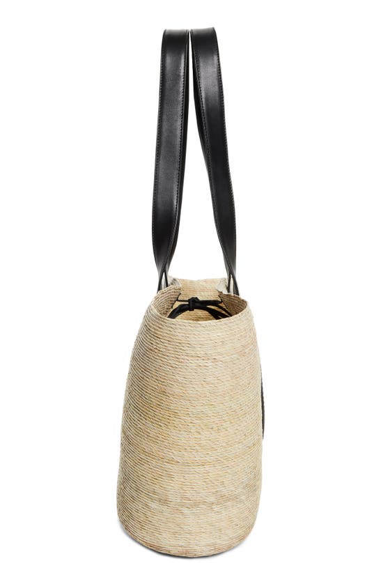 Shop Altuzarra Large Watermill Straw Tote In Natural/ Black