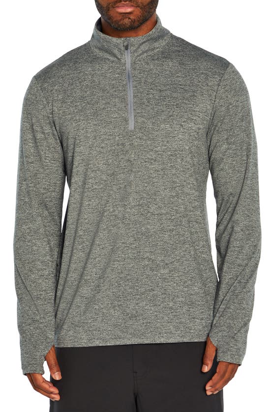 Balance Collection Cross Train 1/4 Zip Sweater In H. Neutral Gray