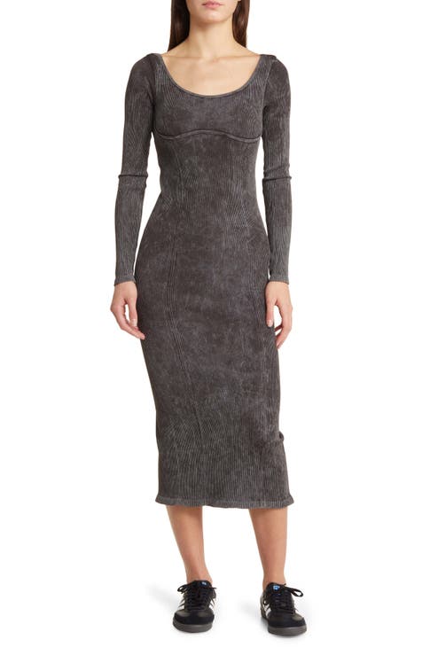 Long Sleeve Sheath Dresses