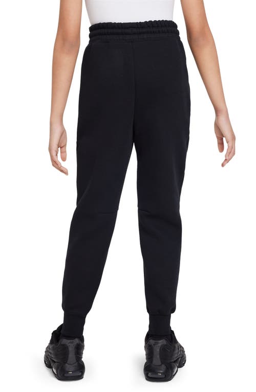 Shop Nike Kids' Sportswear Tech Fleece Joggers In Black/black/black