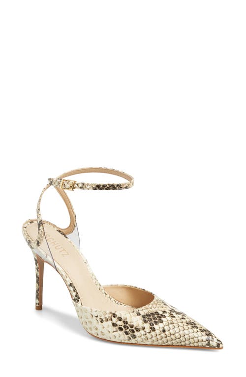 SCHUTZ SCHUTZ SKYE ANKLE STRAP POINTED TOE PUMP