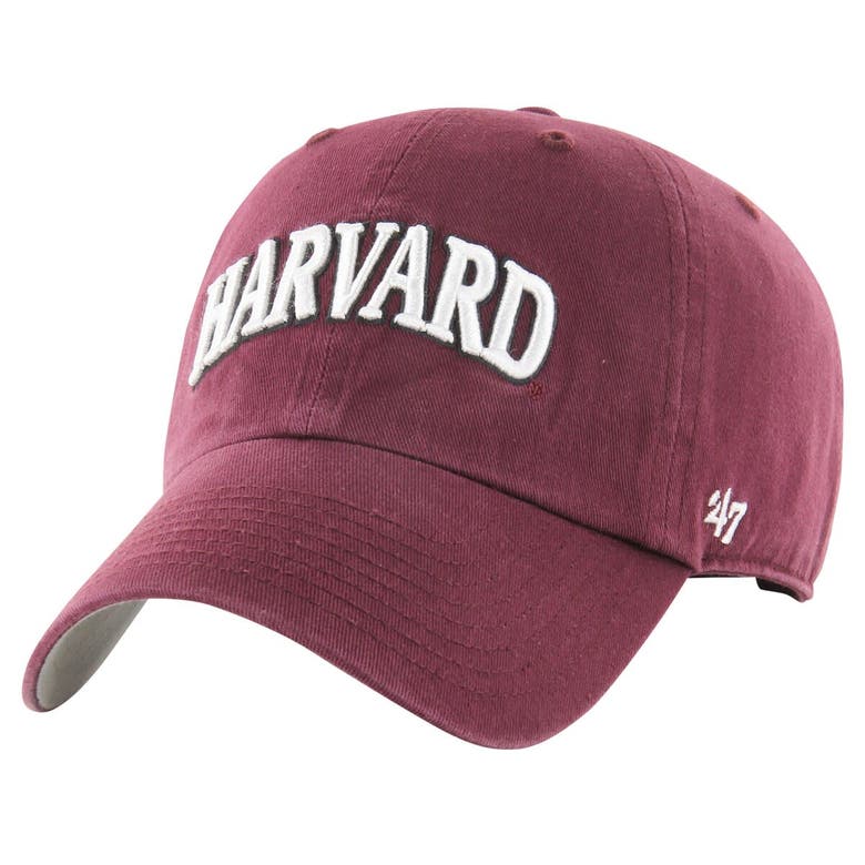 47 ' Crimson Harvard Crimson Archie Script Adjustable Hat In Burgundy