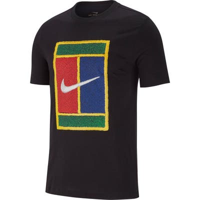 Nike Nikecourt Logo T-Shirt, Black