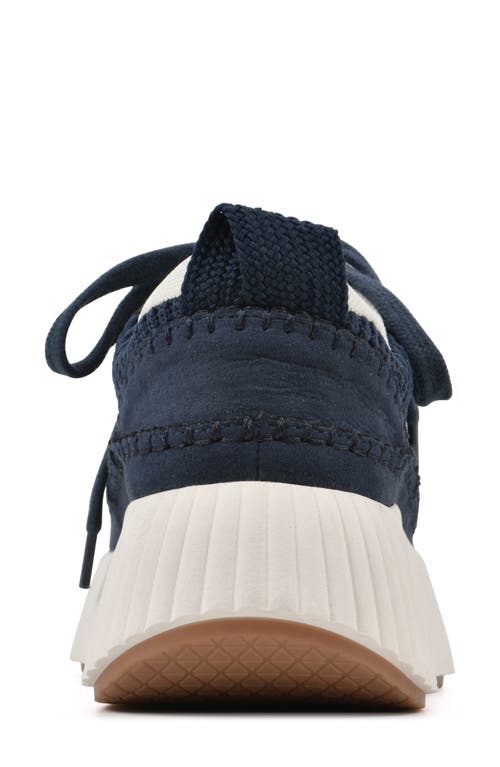 Shop White Mountain Footwear Dynastic Knit Sneaker In Navy/fabric