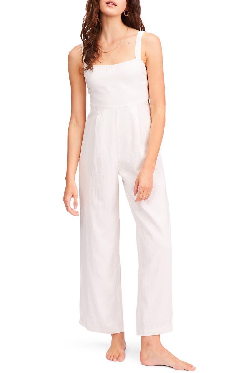 BILLABONG Sandy Cove Jumpsuit, Main, color, SALT CRYSTAL