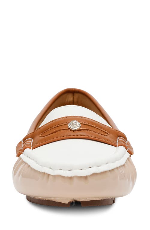 Anne Klein Snippie Loafer In Beige White Multi