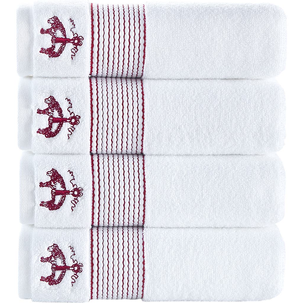 BROOKS BROTHERS BROOKS BROTHERS 4-PIECE ROBE STRIPE COTTON TOWEL SET