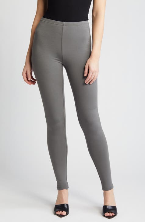 Forever 21 Women's Active High-Rise Flare Leggings in Heather Grey
