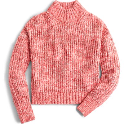 J.crew Mock Neck Donegal Sweater, Orange
