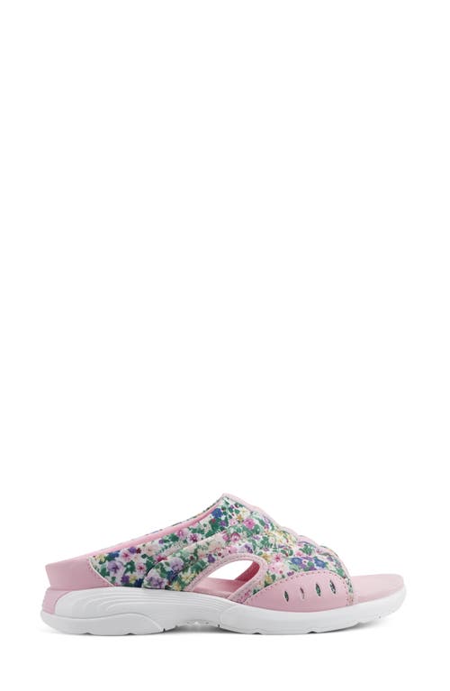 Shop Easy Spirit Traciee Sandal In Pink Multi/barely Rose