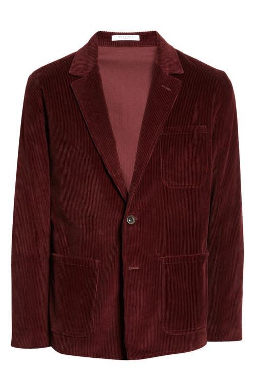 Shop Boglioli Cotton Corduroy Sport Coat In Burgundy