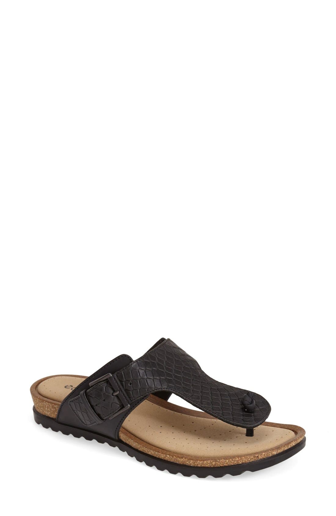 ecco thong sandals