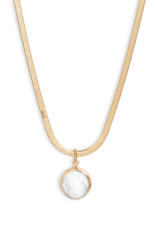 Set & Stones Serina Pendant Necklace in Gold at Nordstrom