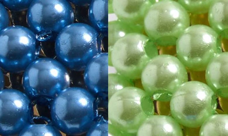 Shop Bp. 2-pack Assorted Beaded Hair Clips In Blue- Green