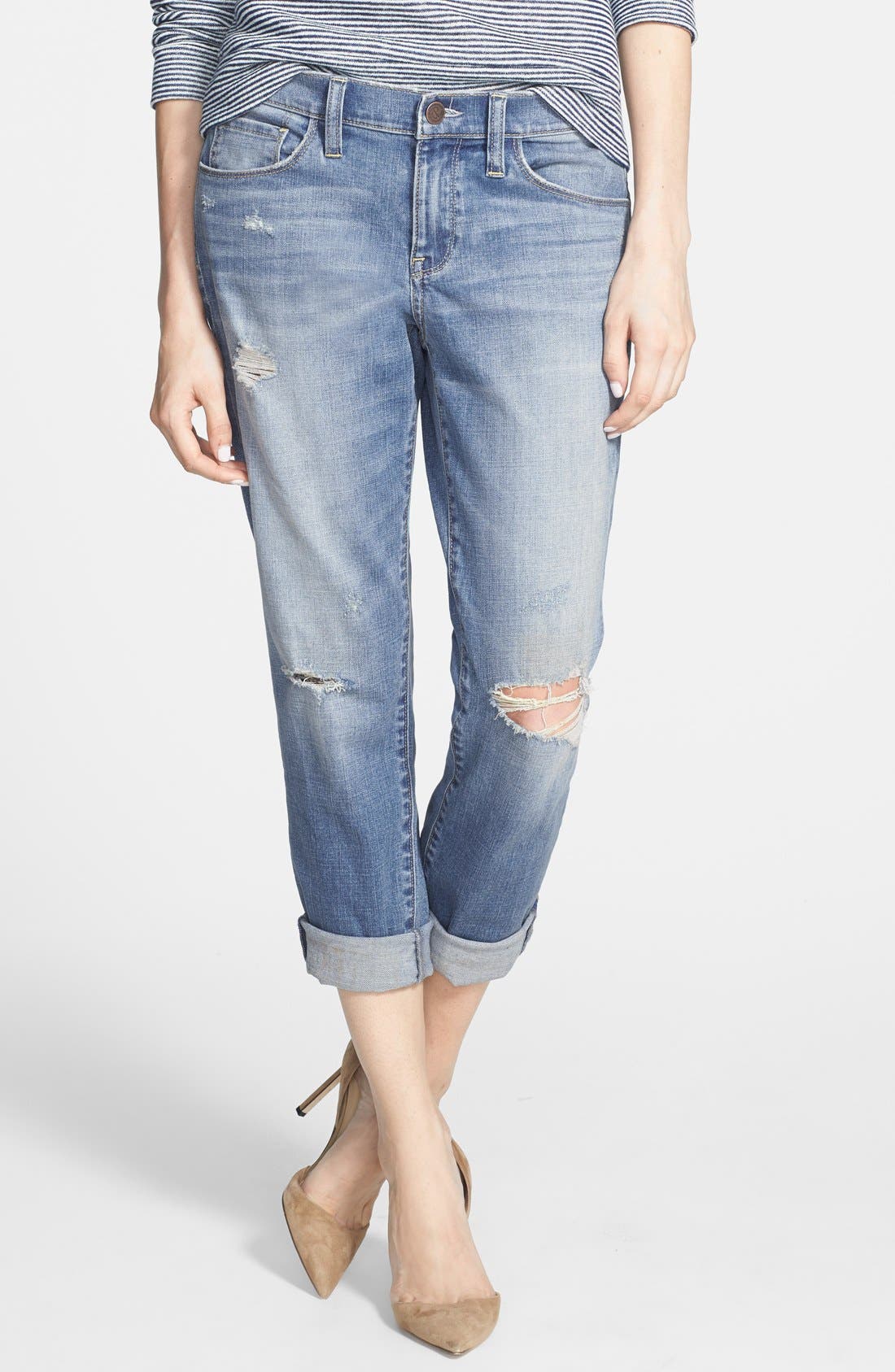 Treasure&Bond Denim Boyfriend Jeans (Light Vintage Wash) Nordstrom