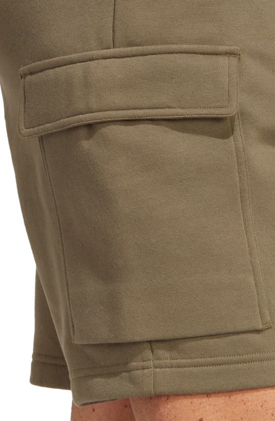 Shop Adidas Originals Adidas Essentials Cargo Shorts In Olive Strata