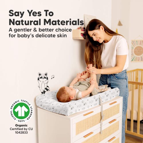 Keababies 2-pack Soothe Changing Pad Covers In Woodland